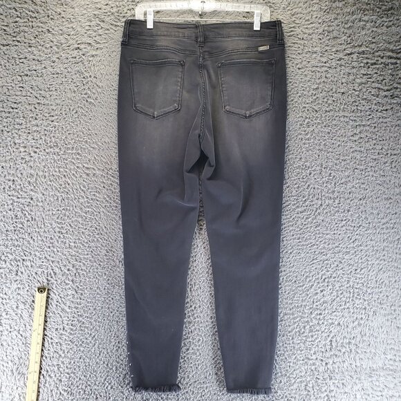 KanCan Jeans Womens 15 Black High Rise Skinny Studded Side Stretch Denim - Picture 11 of 12